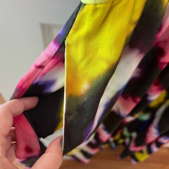 Busayo Rainbow Tie Dye Halter Sleeveless Maxi Dress - Picture 5 of 16